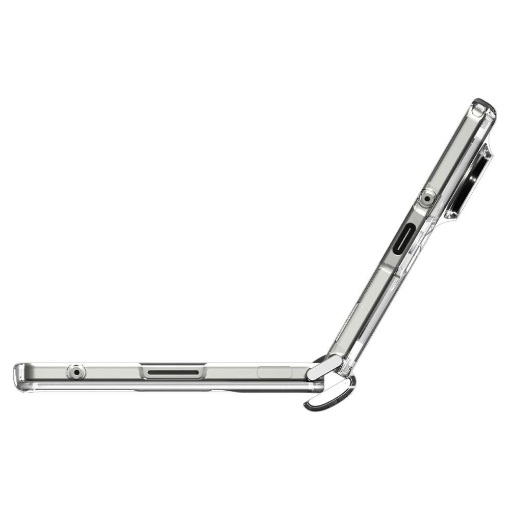 Samsung Galaxy Z Fold7 Spigen Tough Armor Pro Mag MagSafe dėklas – skaidrus ir baltas 12