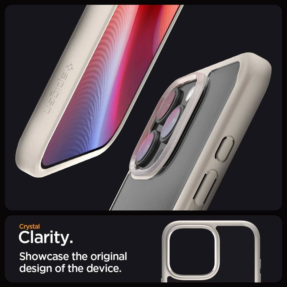 Spigen Ultra Hybrid Dėklas skirtas iPhone 16 Pro Max - titanium 9 Spigen Ultra Hybrid Dėklas skirtas iPhone 16 Pro Max - titanium 9