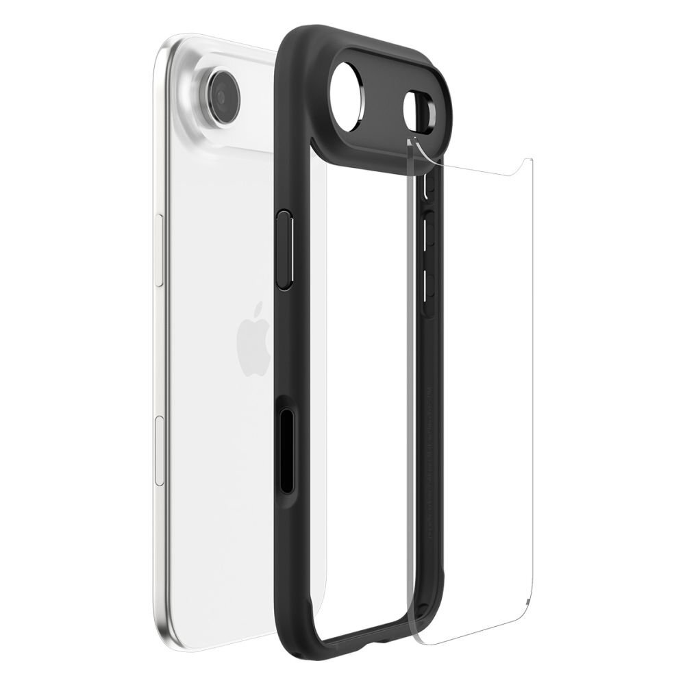 iPhone 17 Air dėklas Spigen Ultra Hybrid – matinės juodos 6 iPhone 17 Air dėklas Spigen Ultra Hybrid – matinės juodos 6