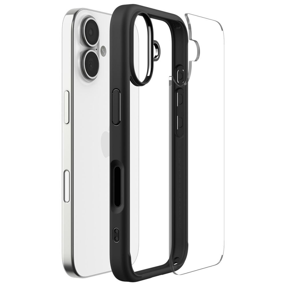 iPhone 17 dėklas Spigen Ultra Hybrid – matinės juodos spalvos 6