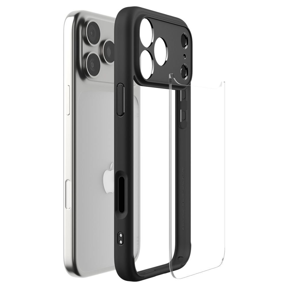 iPhone 17 Pro Max dėklas Spigen Ultra Hybrid – matinės juodos spalvos 6 iPhone 17 Pro Max dėklas Spigen Ultra Hybrid – matinės juodos spalvos 6