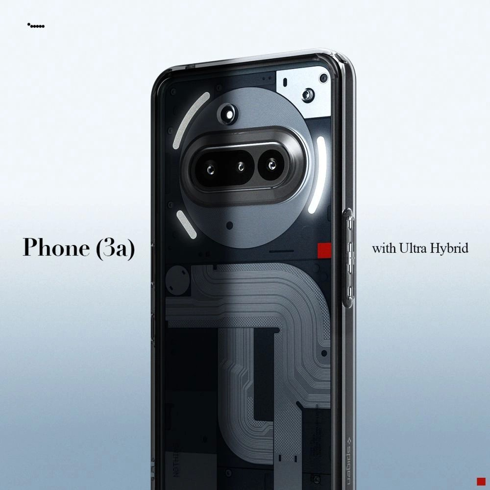 Nothing Phone 3A – Spigen Ultra Hybrid dėklas - Skaidrus 8