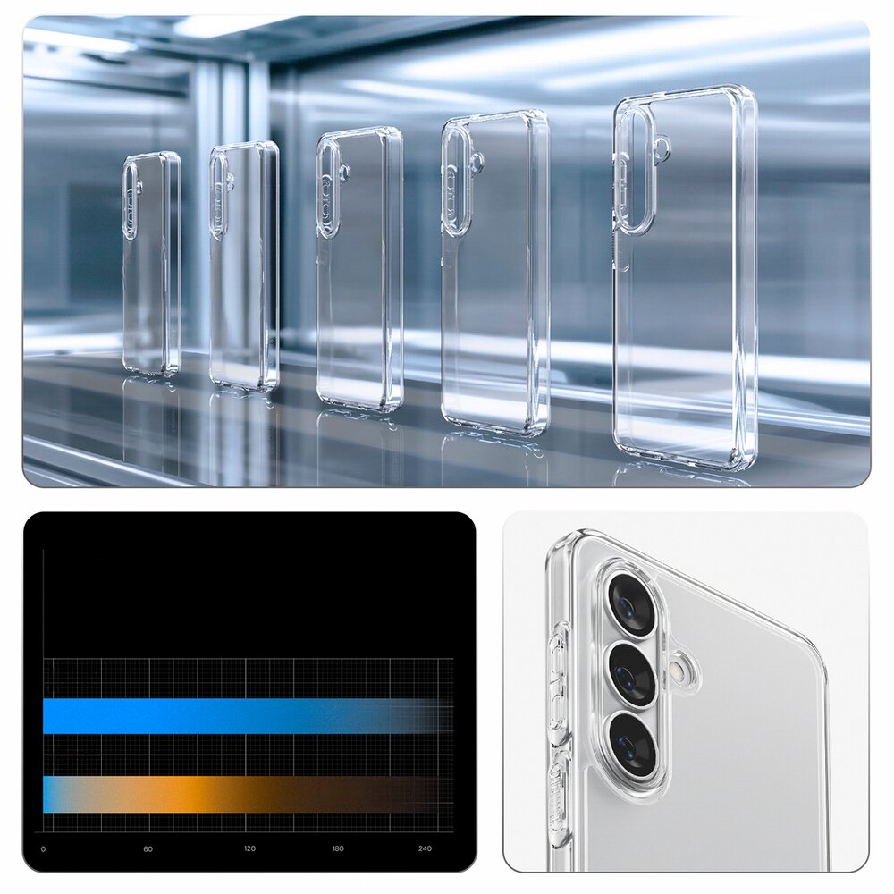 Samsung Galaxy S26 Spigen Ultra Hybrid dėklas – skaidrus 13