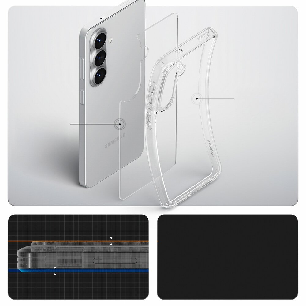 Samsung Galaxy S26 Spigen Ultra Hybrid dėklas – skaidrus 14