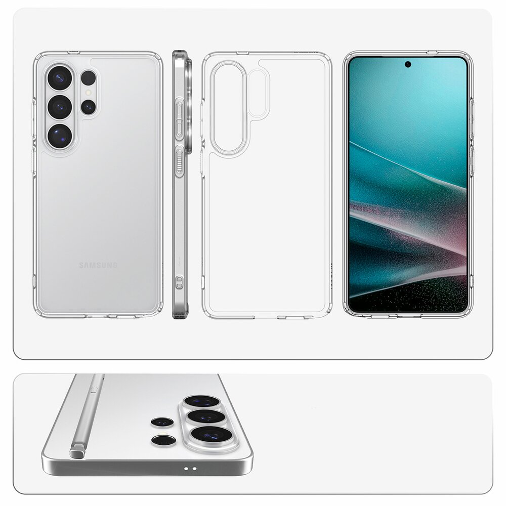 Samsung Galaxy S26 Ultra Spigen Ultra Hybrid dėklas – skaidrus 12