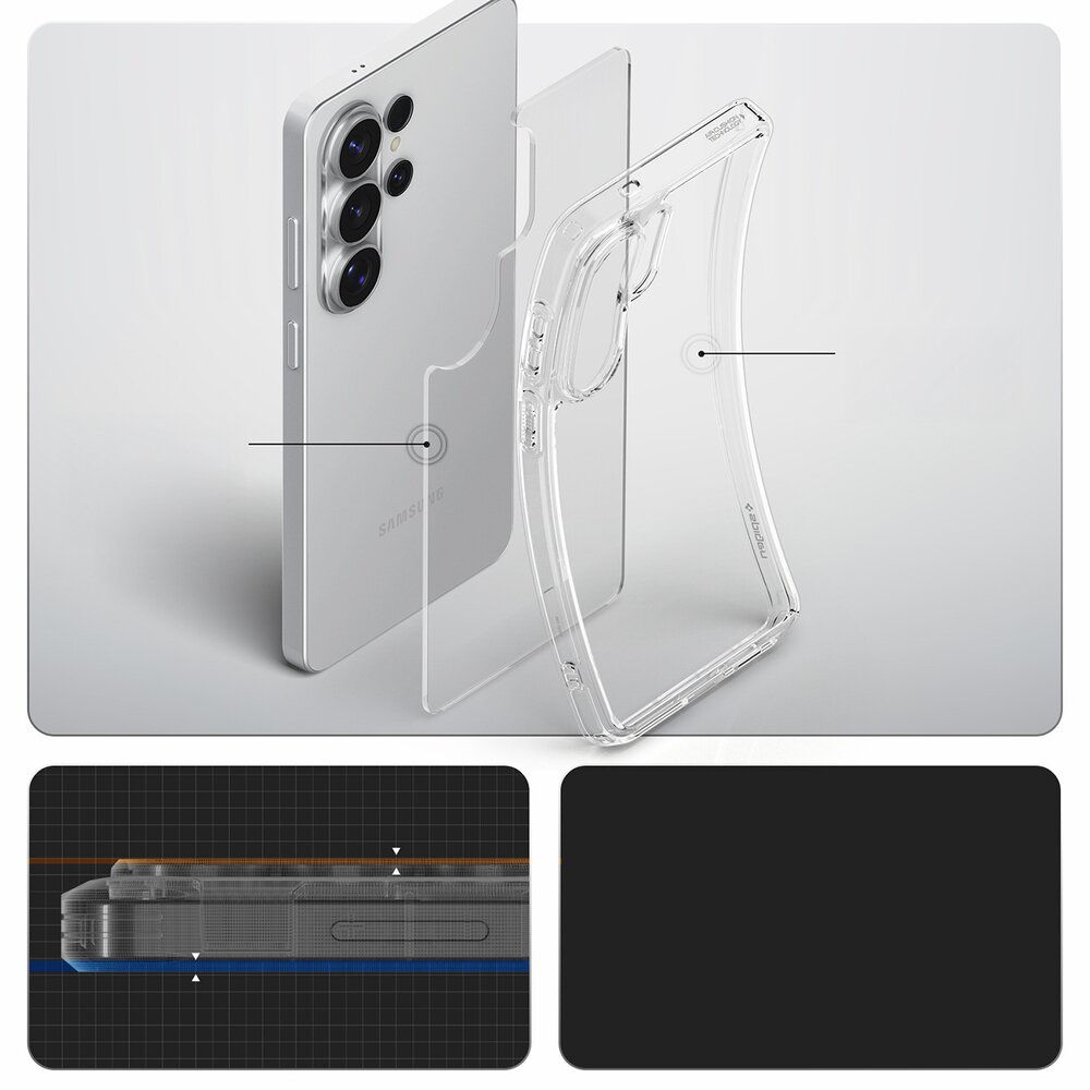 Samsung Galaxy S26 Ultra Spigen Ultra Hybrid dėklas – skaidrus 14 Samsung Galaxy S26 Ultra Spigen Ultra Hybrid dėklas – skaidrus 14