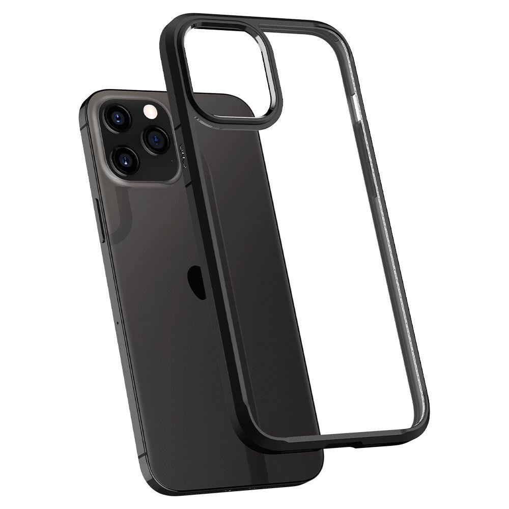 Aukštos Kokybės Dėklas Spigen Ultra Hybrid Iphone 12 Pro / Iphone 12 Matinis Juodas 4 Aukštos Kokybės Dėklas Spigen Ultra Hybrid Iphone 12 Pro / Iphone 12 Matinis Juodas 4