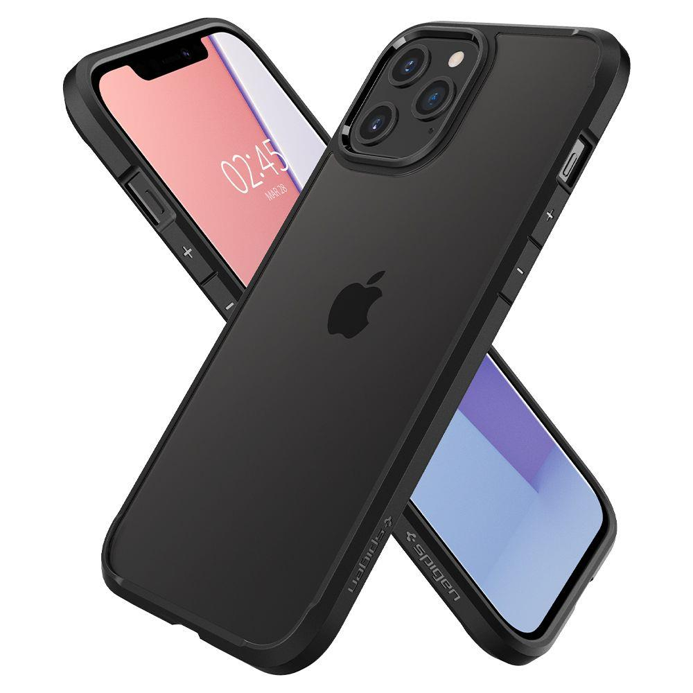 Aukštos Kokybės Dėklas Spigen Ultra Hybrid Iphone 12 Pro / Iphone 12 Matinis Juodas 5 Aukštos Kokybės Dėklas Spigen Ultra Hybrid Iphone 12 Pro / Iphone 12 Matinis Juodas 5
