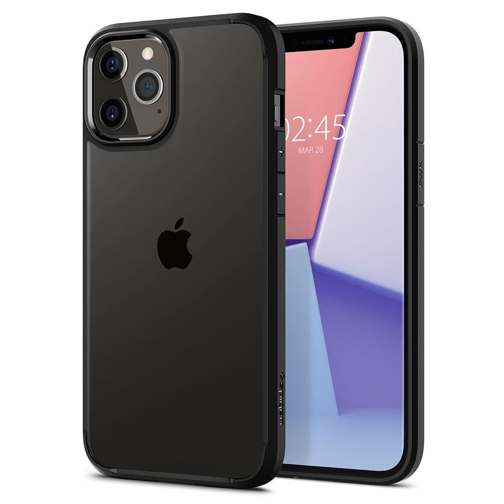 Aukštos Kokybės Dėklas Spigen Ultra Hybrid Iphone 12 Pro / Iphone 12 Matinis Juodas 7 Aukštos Kokybės Dėklas Spigen Ultra Hybrid Iphone 12 Pro / Iphone 12 Matinis Juodas 7