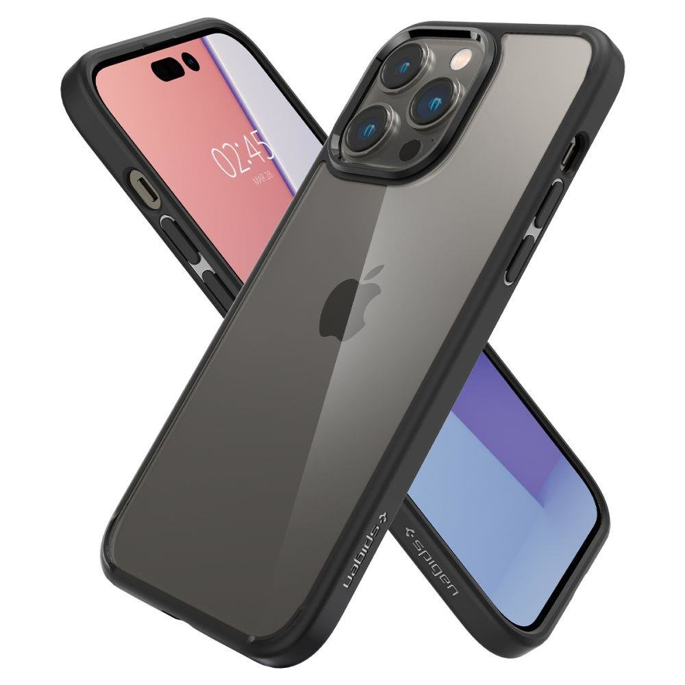 Dėklas Spigen ULTRA HYBRID IPHONE 14 PRO Juodas 6 Dėklas Spigen ULTRA HYBRID IPHONE 14 PRO Juodas 6
