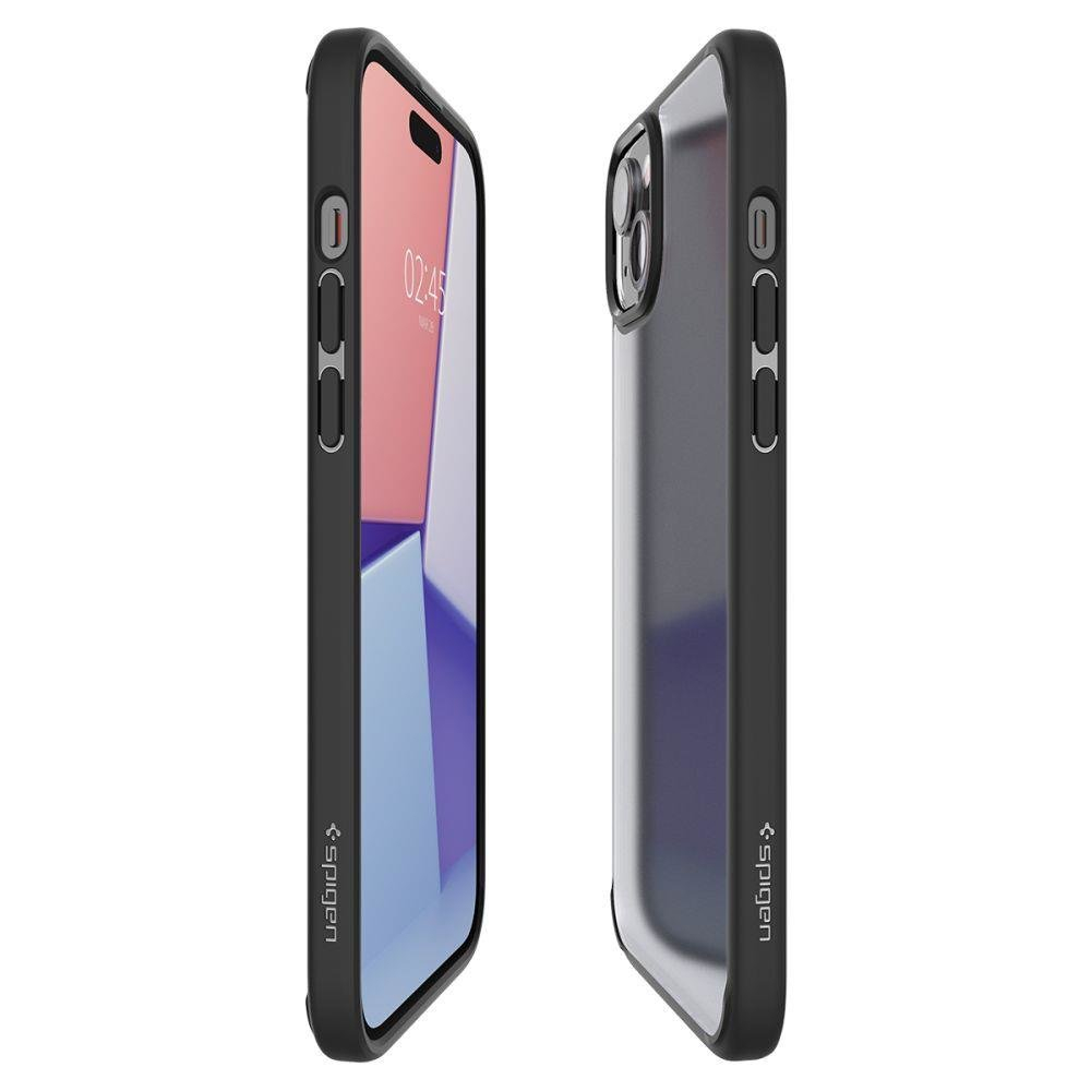Apsauginis dėklas Spigen ULTRA HYBRID IPHONE 15 FROST Juodas 7 Apsauginis dėklas Spigen ULTRA HYBRID IPHONE 15 FROST Juodas 7
