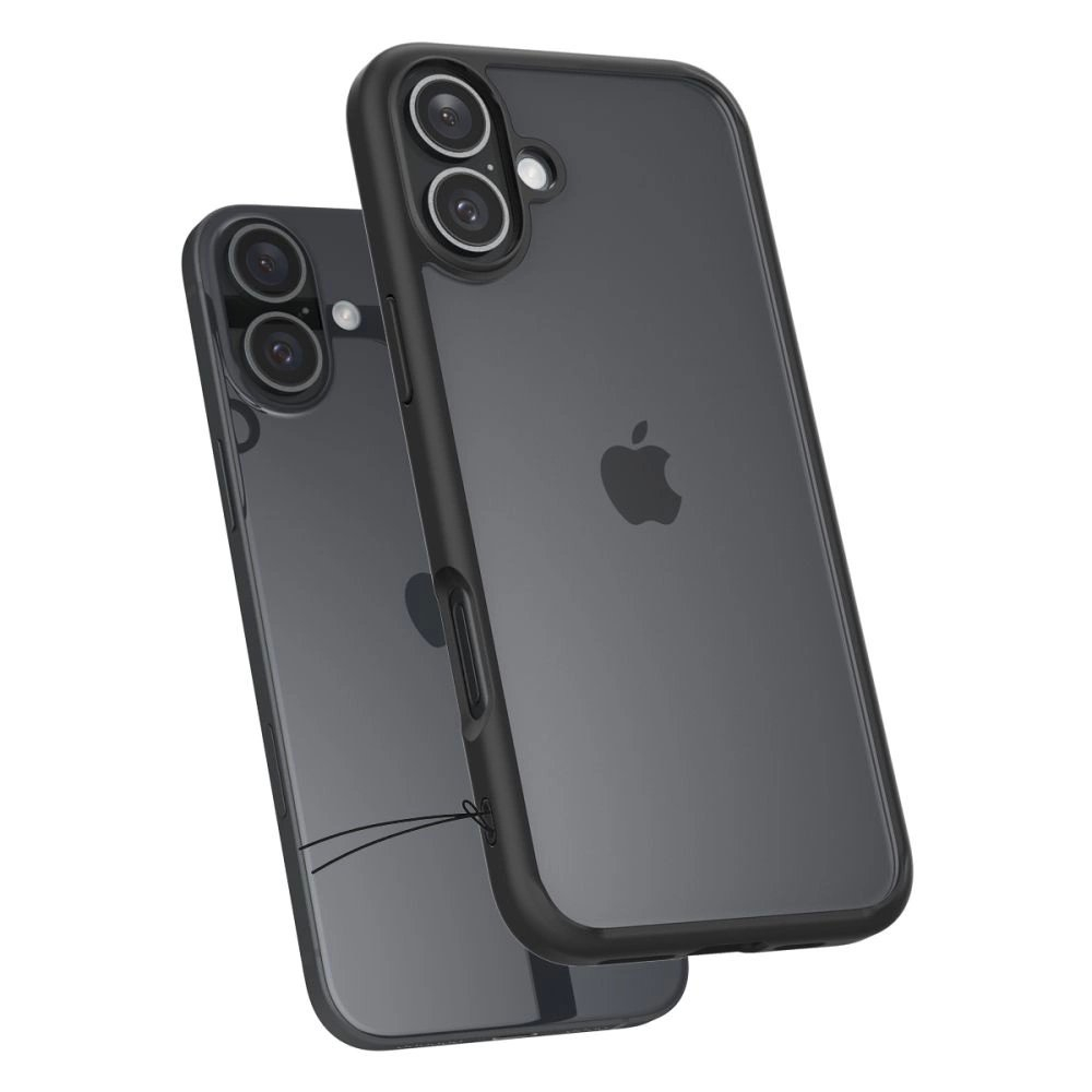 Spigen Ultra Hybrid iPhone 16 Dėklas - Matinis Juodas 5 Spigen Ultra Hybrid iPhone 16 Dėklas - Matinis Juodas 5
