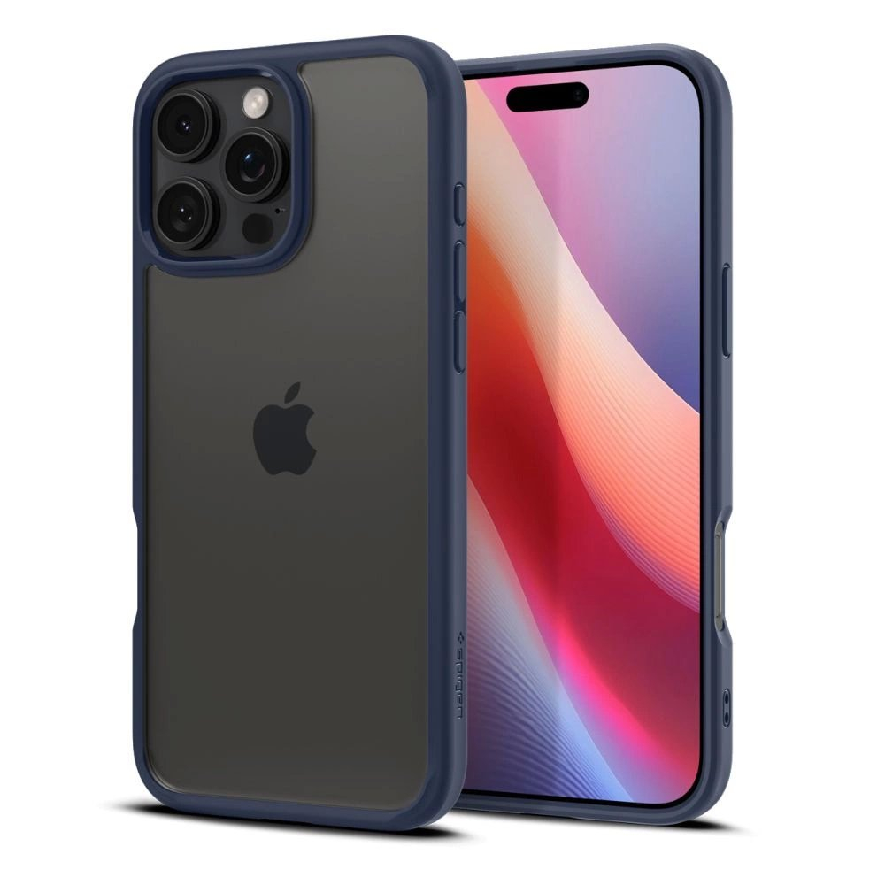 Spigen Ultra Hybrid iPhone 16 Pro Dėklas - Mėlynas 2 Spigen Ultra Hybrid iPhone 16 Pro Dėklas - Mėlynas 2