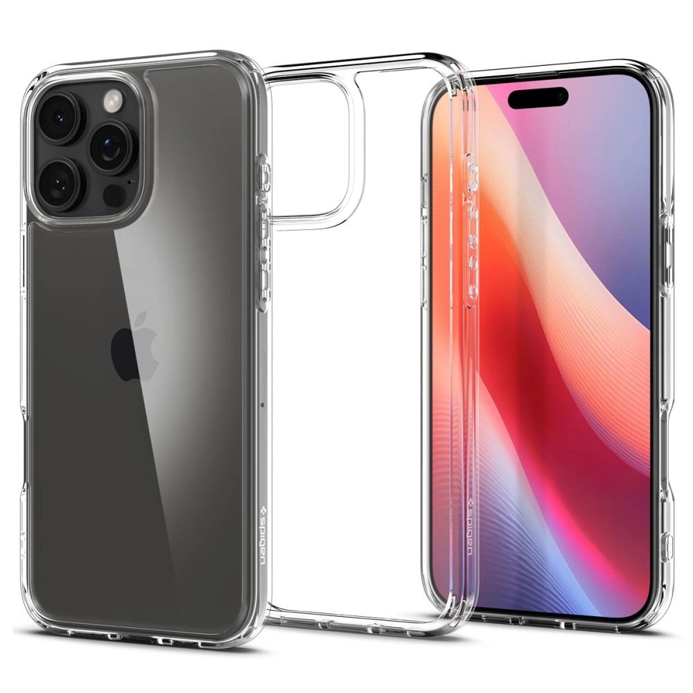 Spigen Ultra Hybrid iPhone 16 Pro Dėklas - Permatomas