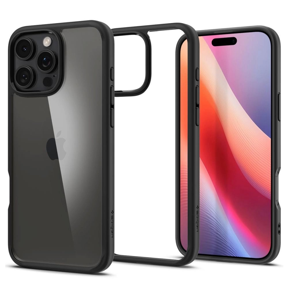 Spigen Ultra Hybrid iPhone 16 Pro Dėklas - Matinis Juodas