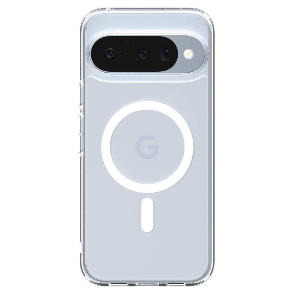 Google Pixel 10 / 10 Pro Spigen Ultra Hybrid Mag MagSafe dėklas – skaidrus ir baltas 2