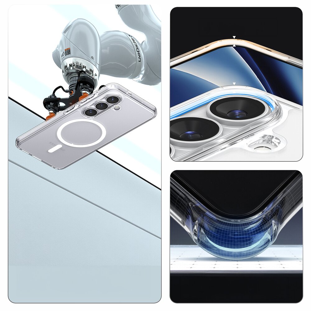 Samsung Galaxy S26 Spigen Ultra Hybrid Mag MagSafe dėklas – skaidrus ir baltas 18 Samsung Galaxy S26 Spigen Ultra Hybrid Mag MagSafe dėklas – skaidrus ir baltas 18