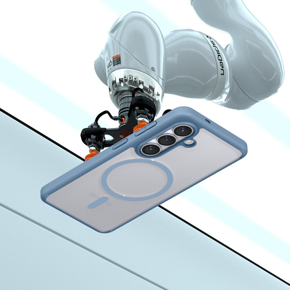 Samsung Galaxy S26+ Spigen Ultra Hybrid Mag MagSafe dėklas – mėlynas skaidrus 7