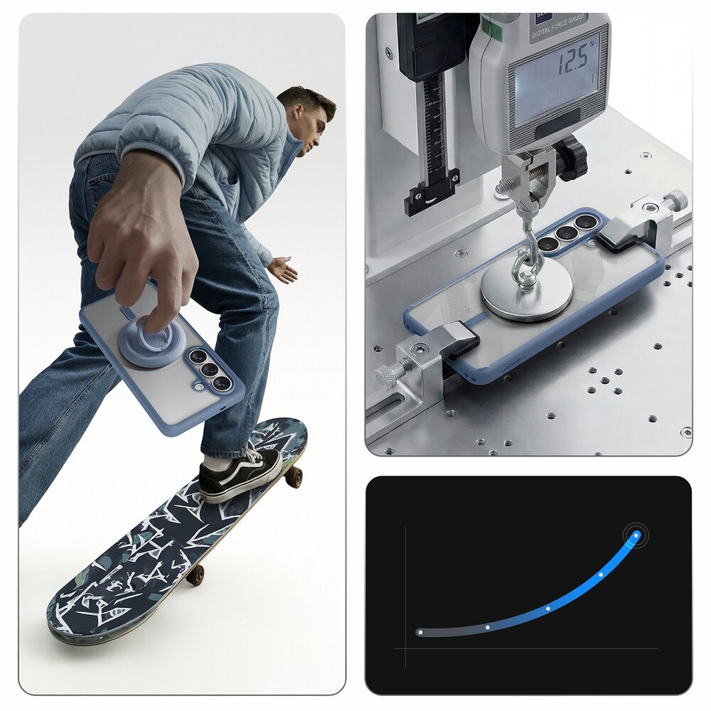 Samsung Galaxy S26+ Spigen Ultra Hybrid Mag MagSafe dėklas – mėlynas skaidrus 17 Samsung Galaxy S26+ Spigen Ultra Hybrid Mag MagSafe dėklas – mėlynas skaidrus 17