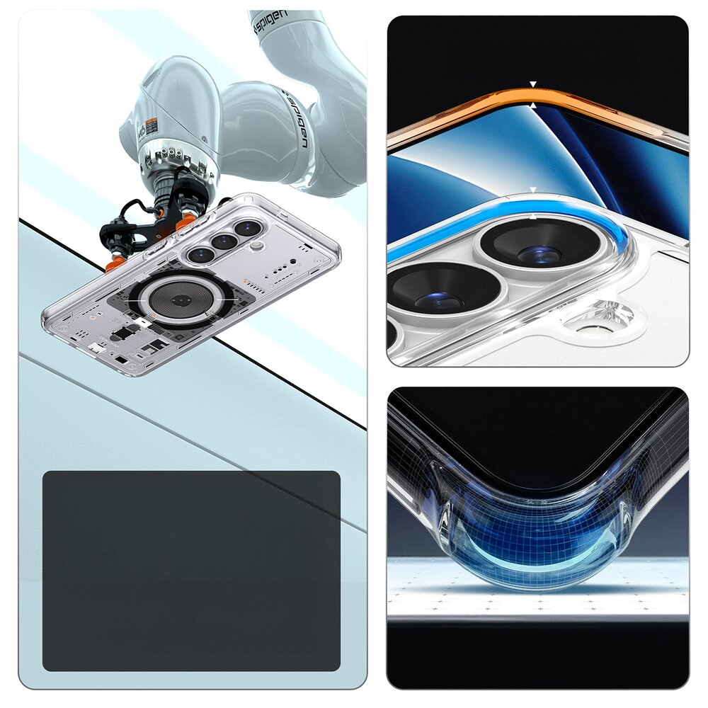 Samsung Galaxy S26 Neo One Spigen Ultra Hybrid Mag MagSafe dėklas – skaidrus 19