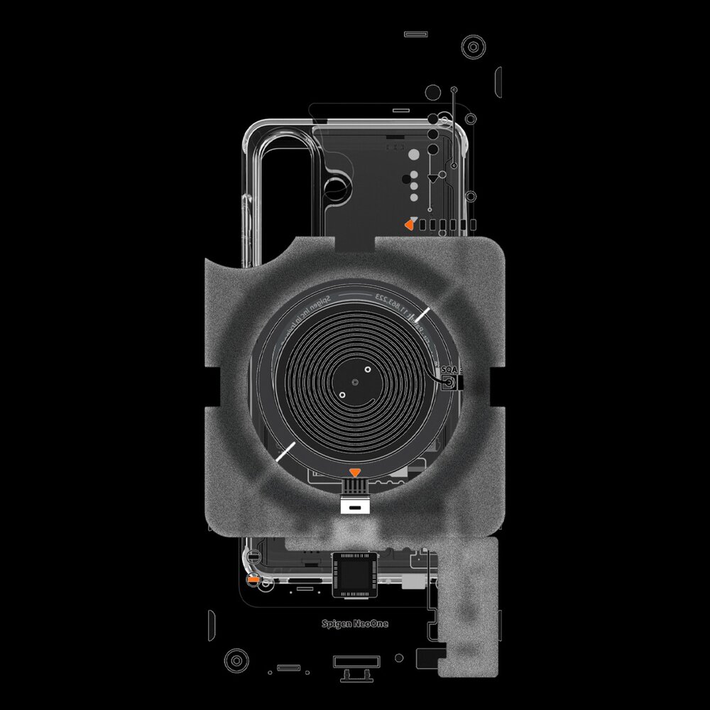 Samsung Galaxy S26+ Neo One Spigen Ultra Hybrid Mag MagSafe dėklas – skaidrus 12
