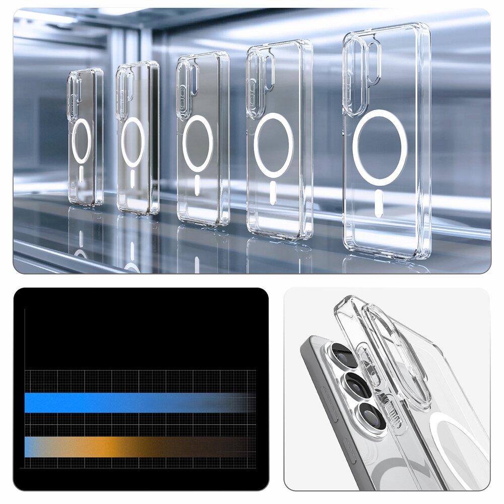 Samsung Galaxy S26 Ultra Spigen Ultra Hybrid Mag MagSafe dėklas – skaidrus ir baltas 15 Samsung Galaxy S26 Ultra Spigen Ultra Hybrid Mag MagSafe dėklas – skaidrus ir baltas 15