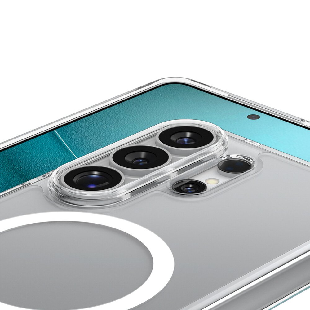 Samsung Galaxy S26 Ultra Spigen Ultra Hybrid Mag MagSafe dėklas – skaidrus ir baltas 6