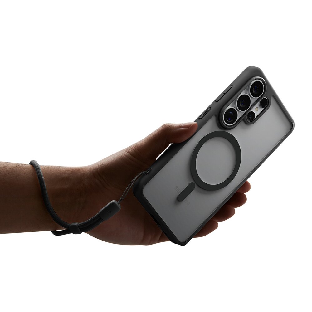 Samsung Galaxy S26 Ultra Spigen Ultra Hybrid Mag MagSafe dėklas – juodas skaidrus 11