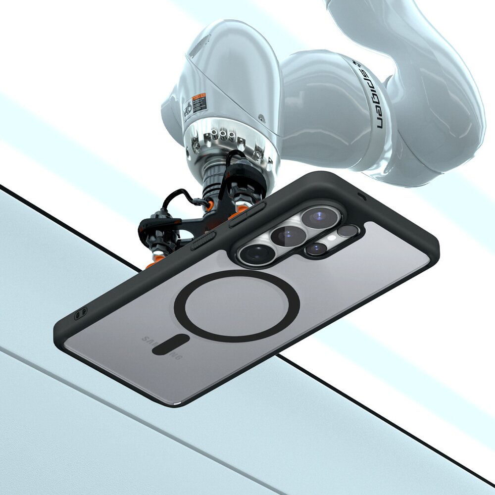 Samsung Galaxy S26 Ultra Spigen Ultra Hybrid Mag MagSafe dėklas – juodas skaidrus 6