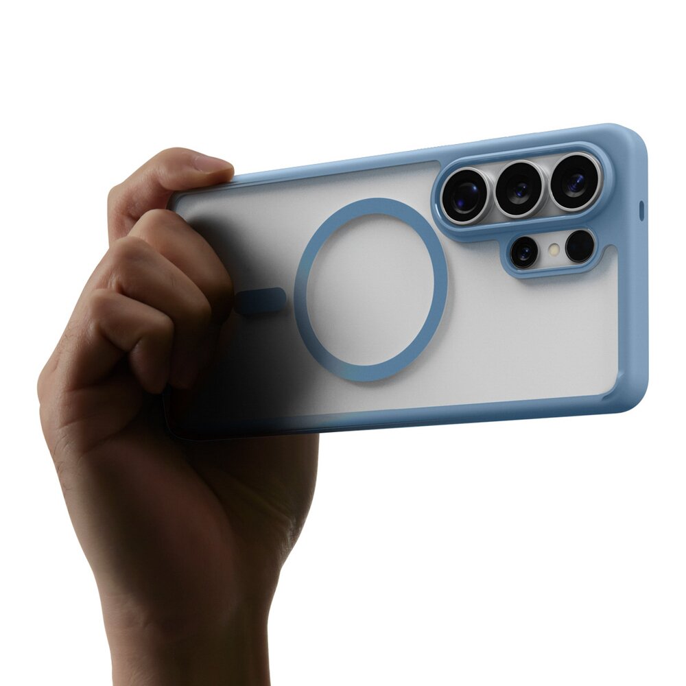 Samsung Galaxy S26 Ultra Spigen Ultra Hybrid Mag MagSafe dėklas – skaidrus mėlynas 10