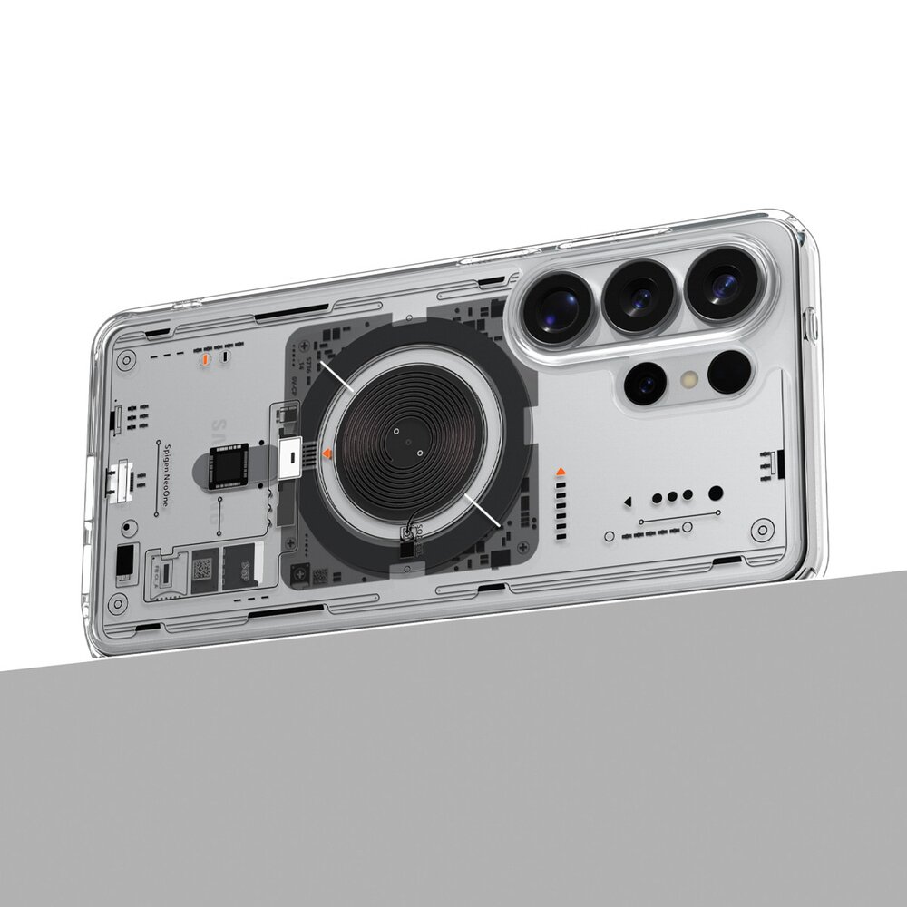 Samsung Galaxy S26 Ultra Neo One Spigen Ultra Hybrid Mag MagSafe dėklas – skaidrus 11