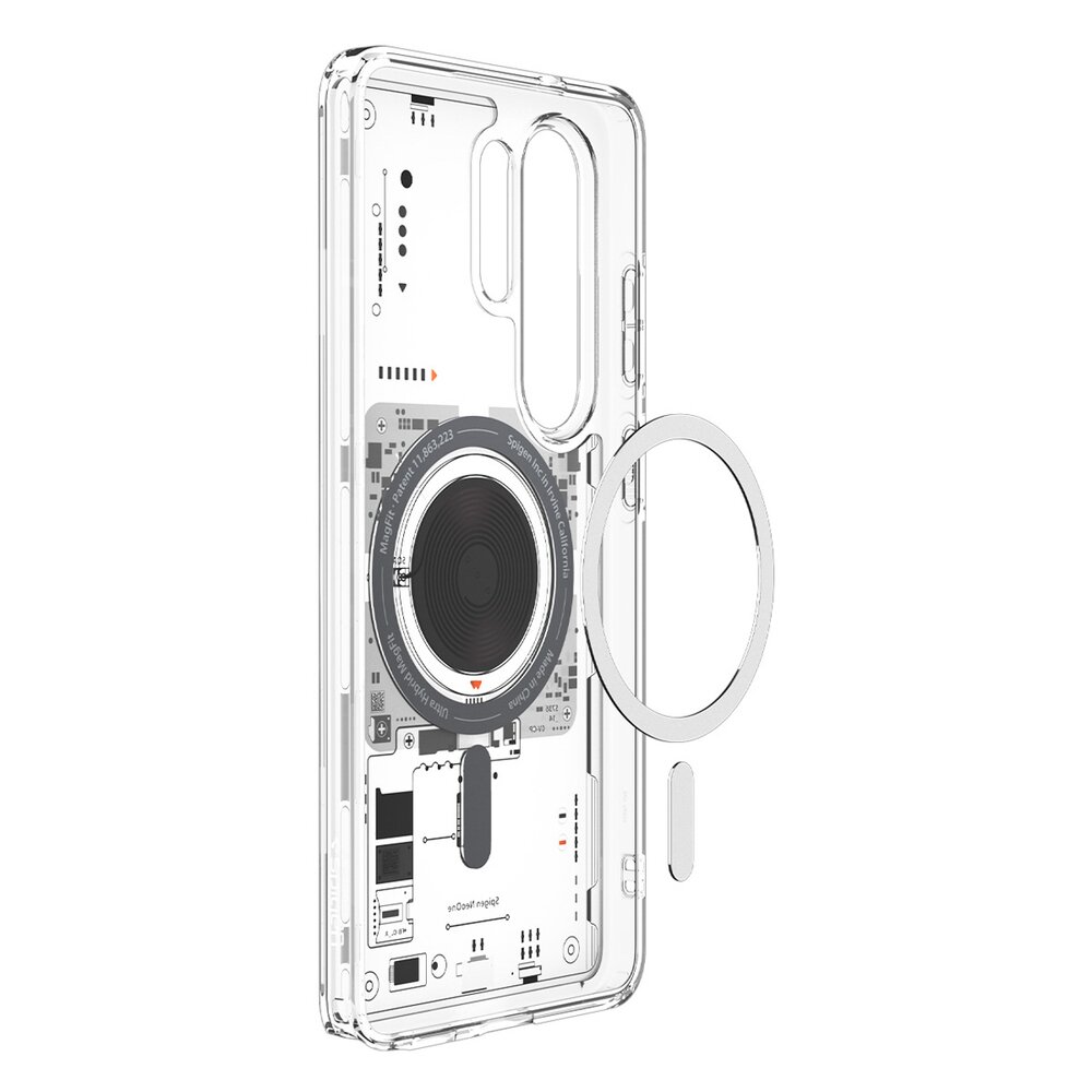 Samsung Galaxy S26 Ultra Neo One Spigen Ultra Hybrid Mag MagSafe dėklas – skaidrus 8