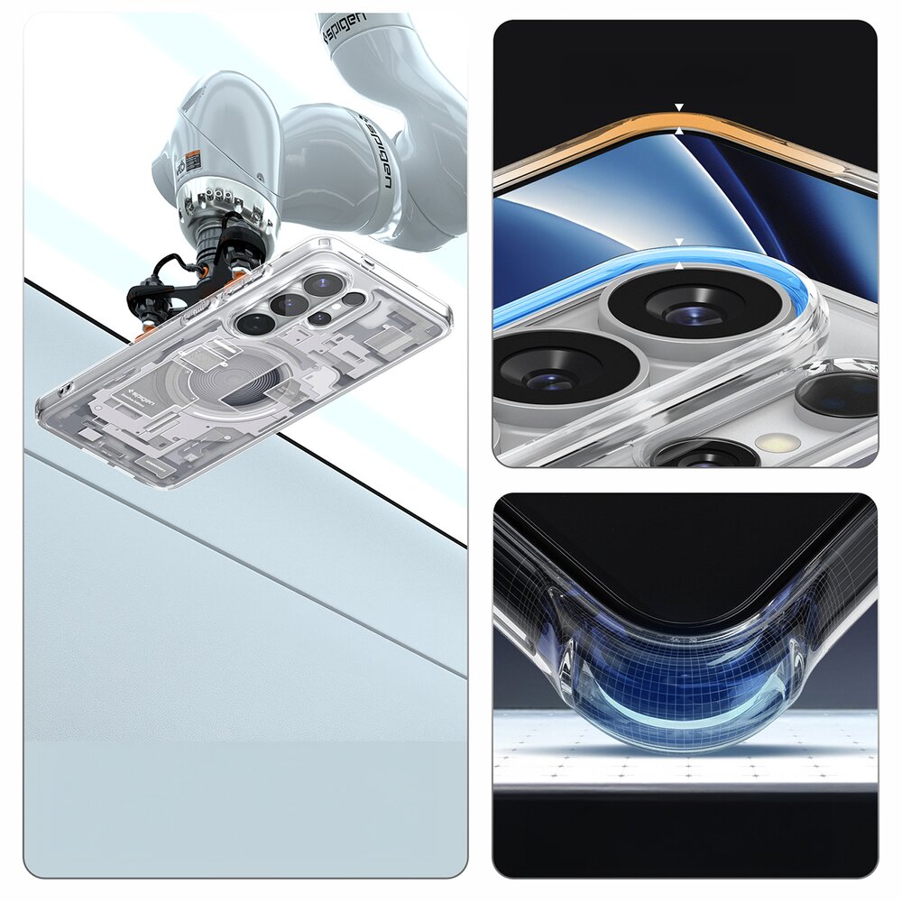 Samsung Galaxy S26 Ultra Zero One Spigen Ultra Hybrid Mag MagSafe dėklas – skaidrus ir baltas 17 Samsung Galaxy S26 Ultra Zero One Spigen Ultra Hybrid Mag MagSafe dėklas – skaidrus ir baltas 17