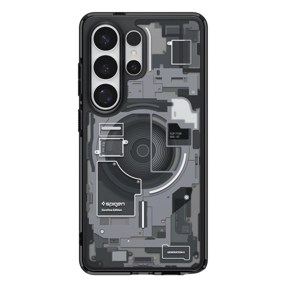 Samsung Galaxy S26 Ultra Zero One Spigen Ultra Hybrid Mag MagSafe dėklas – skaidrus juodas 2