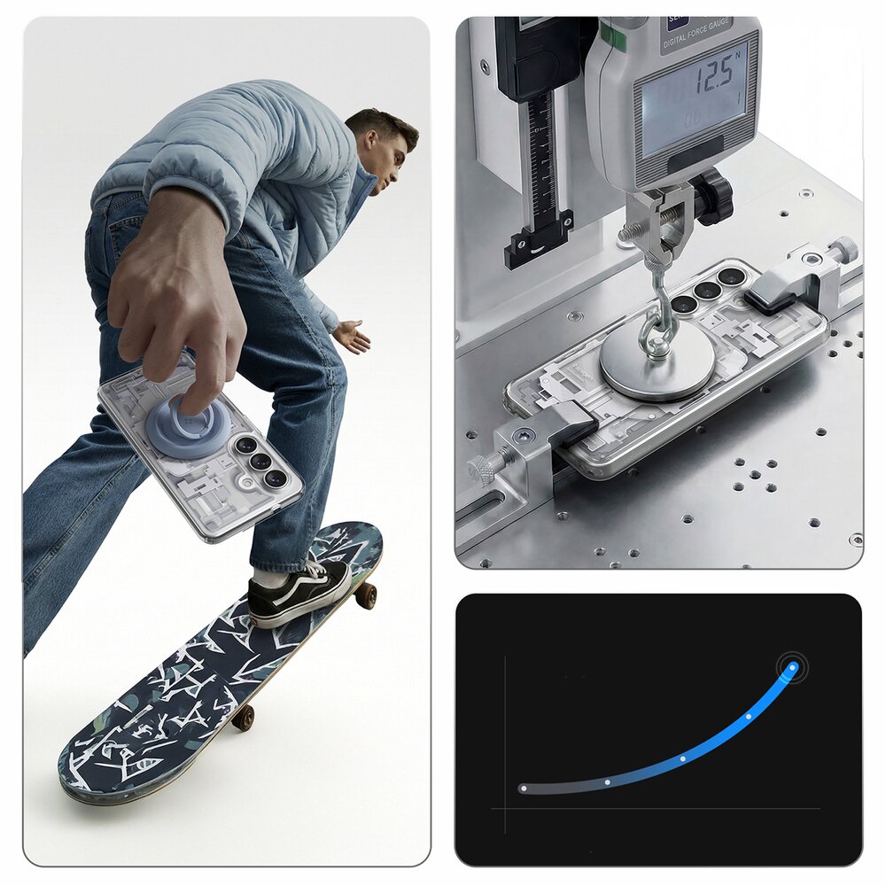 Samsung Galaxy S26+ Zero One Spigen Ultra Hybrid Mag MagSafe dėklas – skaidrus ir baltas 17 Samsung Galaxy S26+ Zero One Spigen Ultra Hybrid Mag MagSafe dėklas – skaidrus ir baltas 17