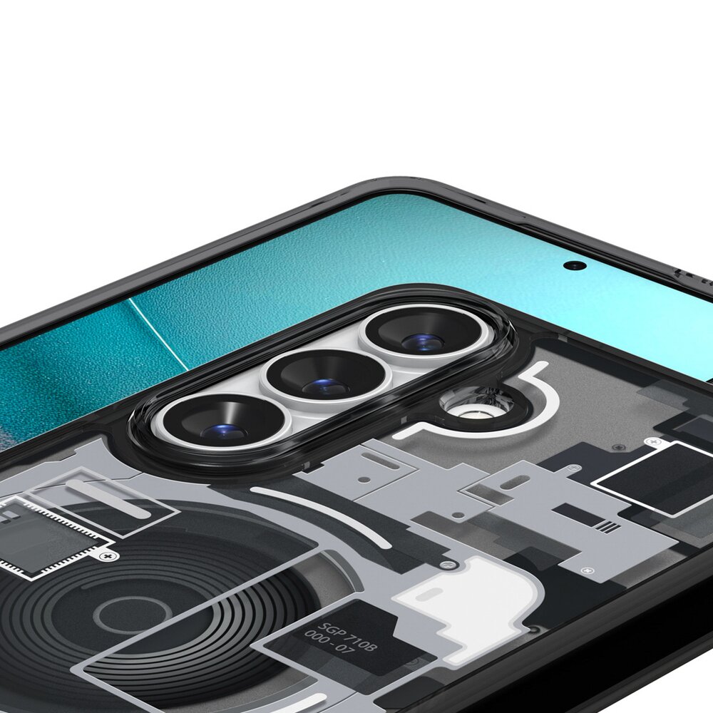 Samsung Galaxy S26+ Zero One Spigen Ultra Hybrid Mag MagSafe dėklas – juodas skaidrus 6