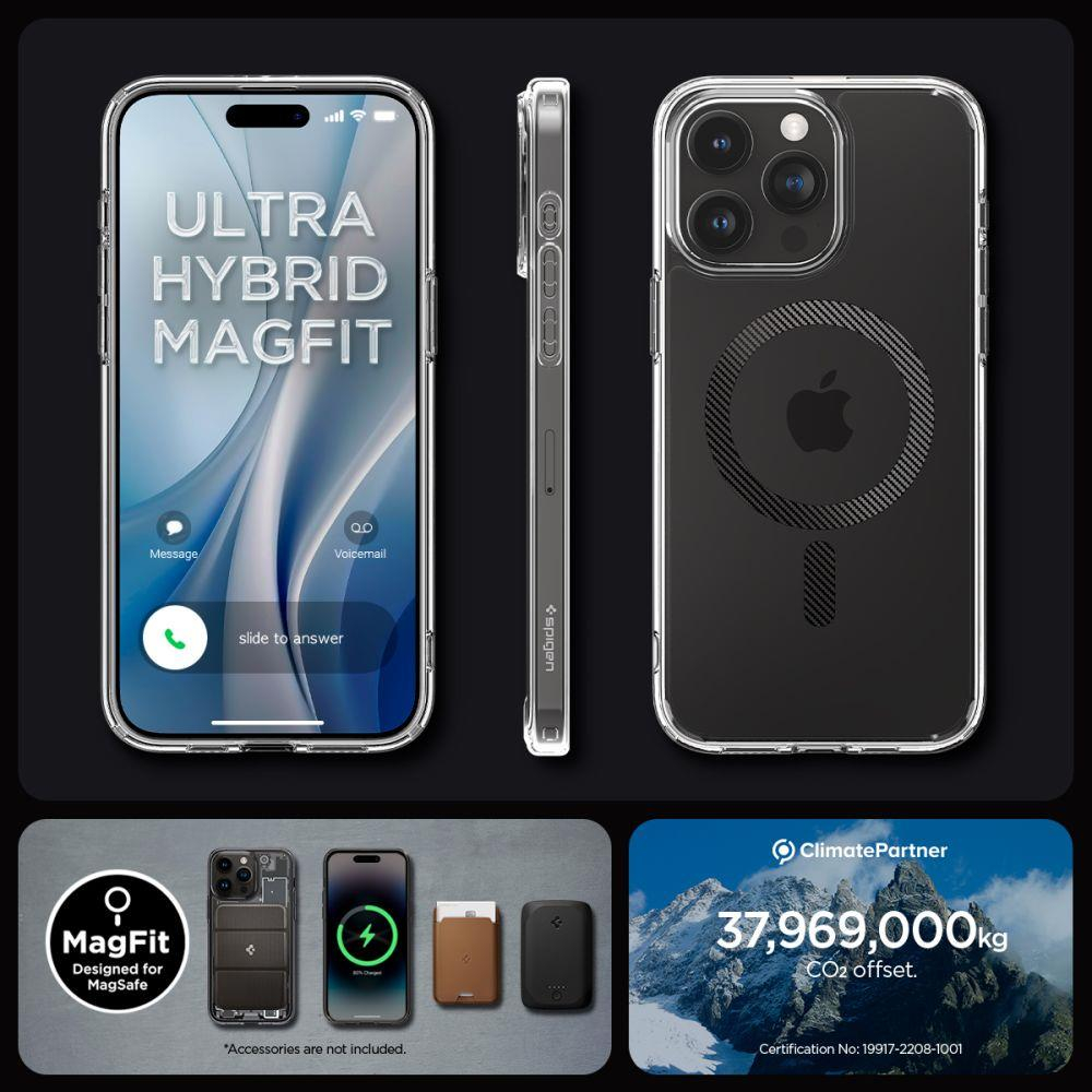 Apsauginis dėklas Spigen ULTRA HYBRID MAG MAGSAFE IPHONE 15 PRO MAX CARBON FIBER 13 Apsauginis dėklas Spigen ULTRA HYBRID MAG MAGSAFE IPHONE 15 PRO MAX CARBON FIBER 13