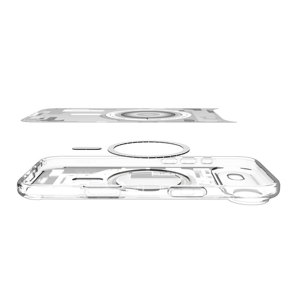 iPhone 17 Air dėklas Spigen Ultra Hybrid MagSafe Zero One – baltas 6 iPhone 17 Air dėklas Spigen Ultra Hybrid MagSafe Zero One – baltas 6