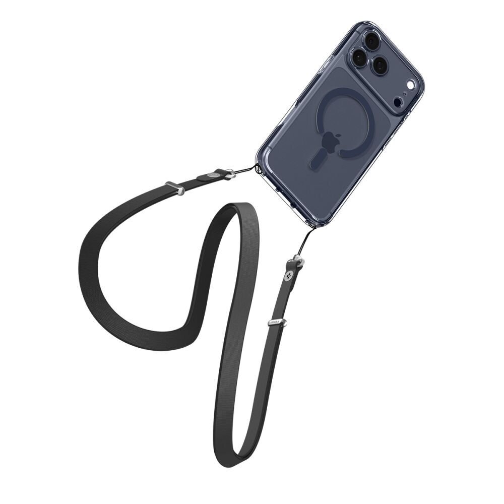 iPhone 17 Pro Max Spigen Ultra Hybrid MagSafe dėklas – skaidrus tamsiai mėlynas 7