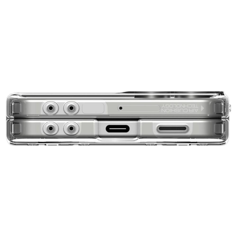 Samsung Galaxy Z Flip 7 dėklas Spigen Ultra Hybrid Pro Mag, MagSafe – skaidrus su baltu 17