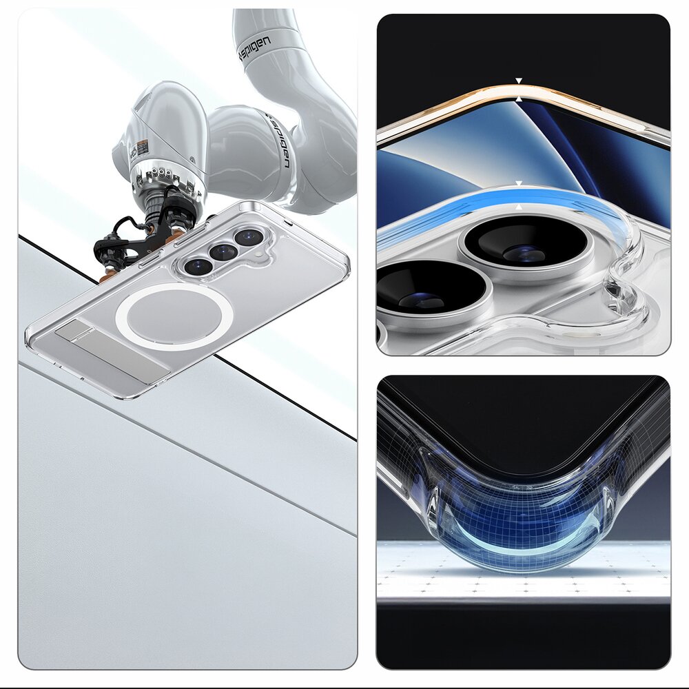 Samsung Galaxy S26 Spigen Ultra Hybrid S Mag MagSafe dėklas – skaidrus ir baltas 14 Samsung Galaxy S26 Spigen Ultra Hybrid S Mag MagSafe dėklas – skaidrus ir baltas 14