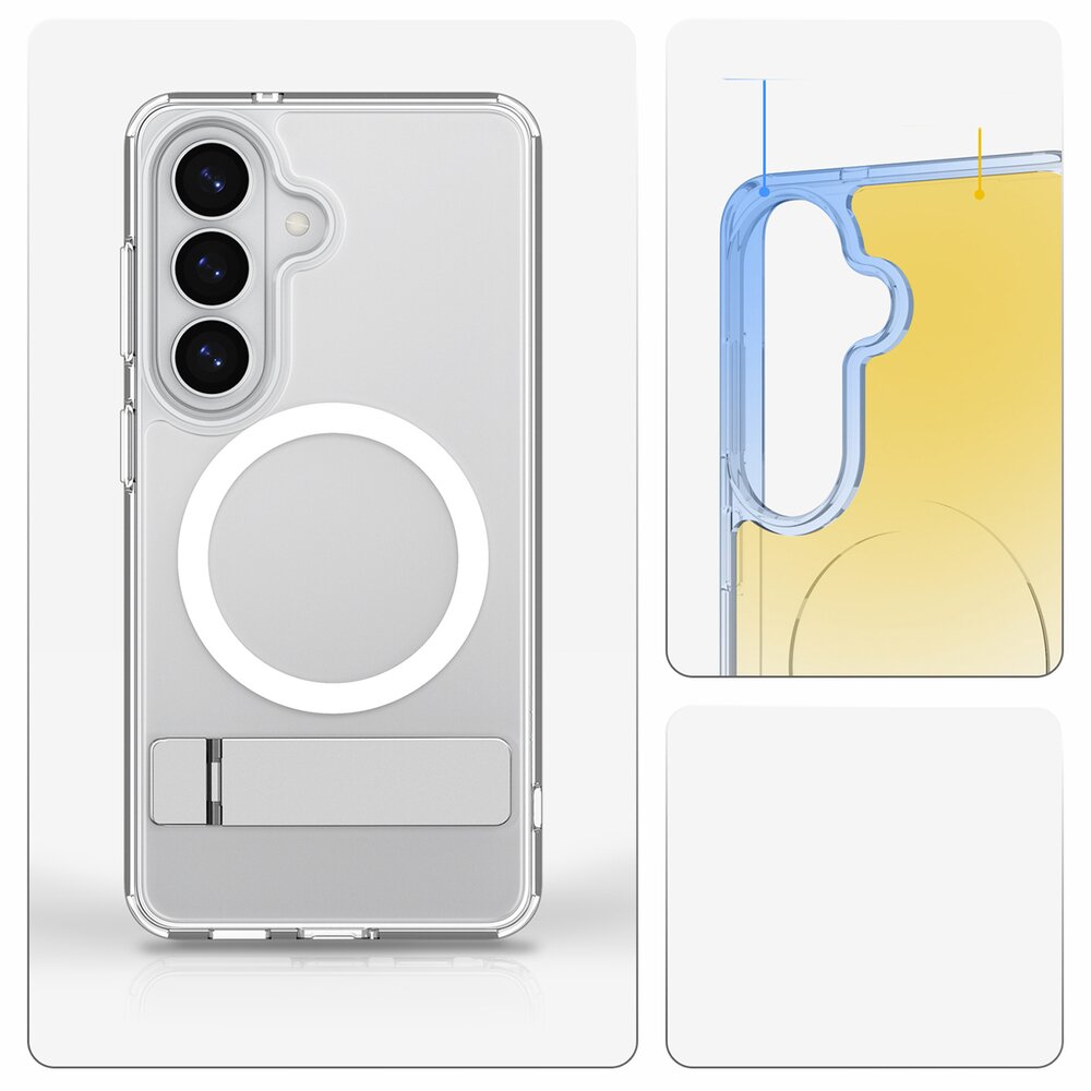 Samsung Galaxy S26+ Spigen Ultra Hybrid S Mag MagSafe dėklas – skaidrus ir baltas 10 Samsung Galaxy S26+ Spigen Ultra Hybrid S Mag MagSafe dėklas – skaidrus ir baltas 10