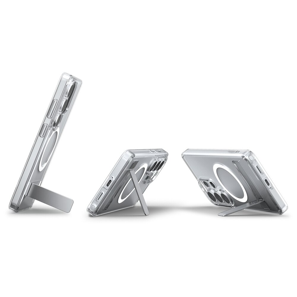 Samsung Galaxy S26 Ultra Spigen Ultra Hybrid S Mag MagSafe dėklas – skaidrus ir baltas 10