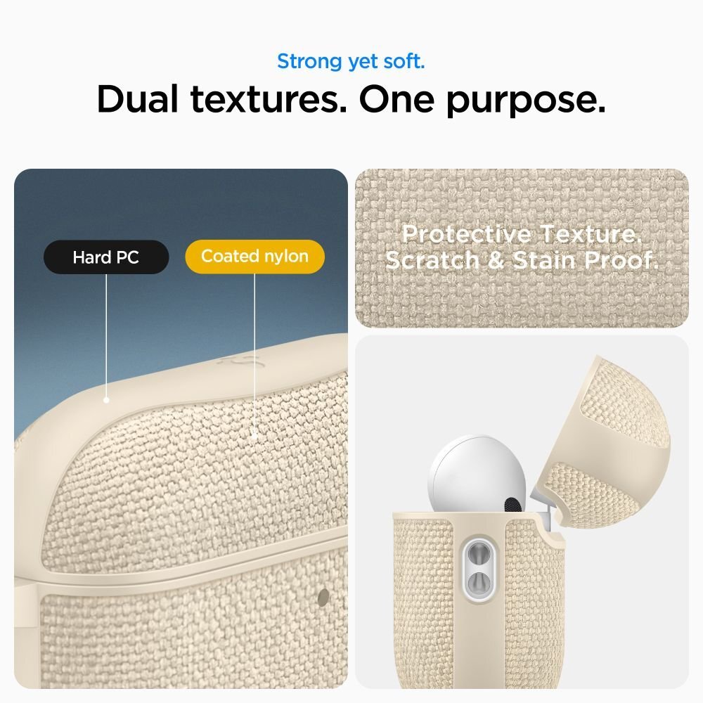 AirPods 3 dėklas Spigen Urban Fit – smėlio spalvos 10 AirPods 3 dėklas Spigen Urban Fit – smėlio spalvos 10