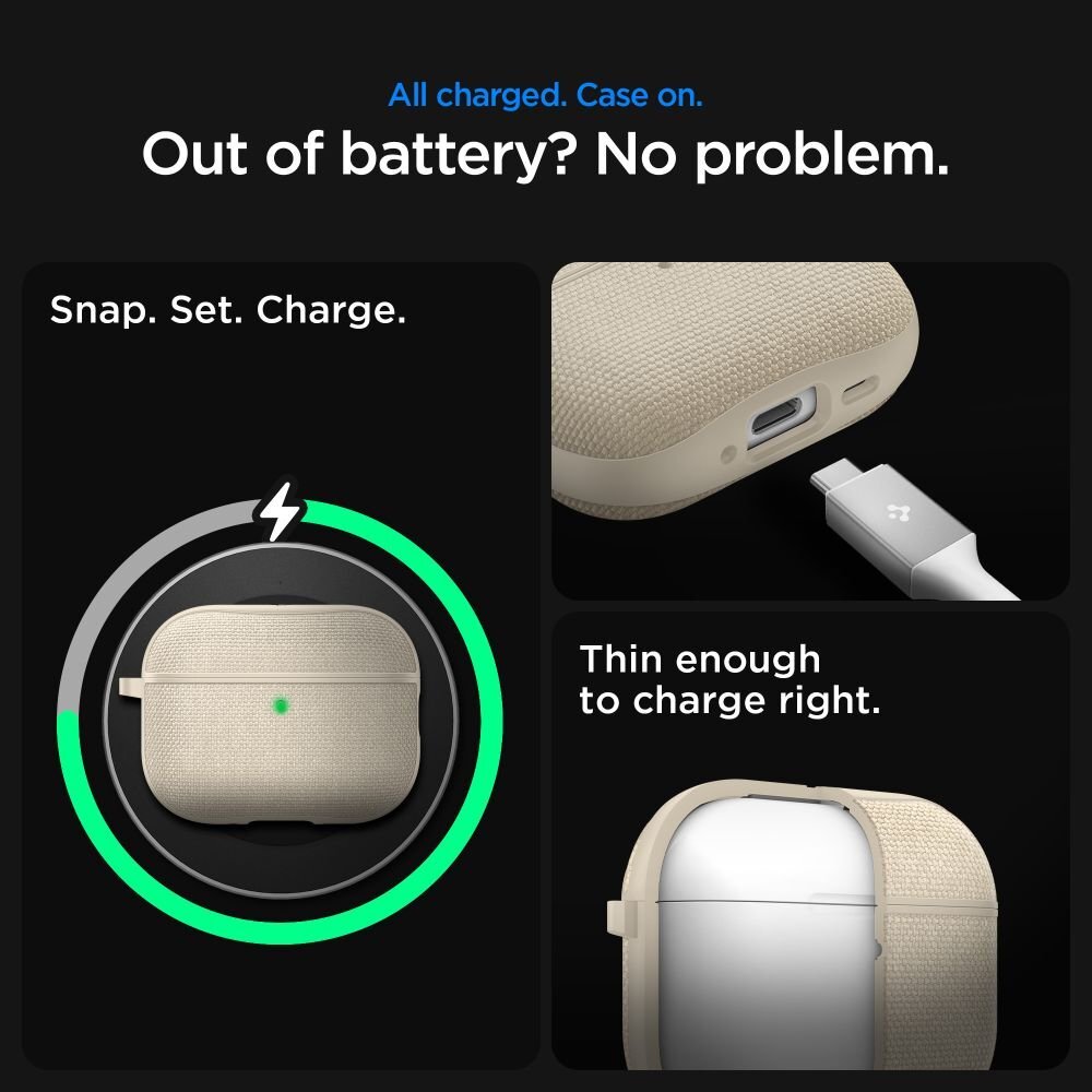 AirPods 3 dėklas Spigen Urban Fit – smėlio spalvos 13 AirPods 3 dėklas Spigen Urban Fit – smėlio spalvos 13