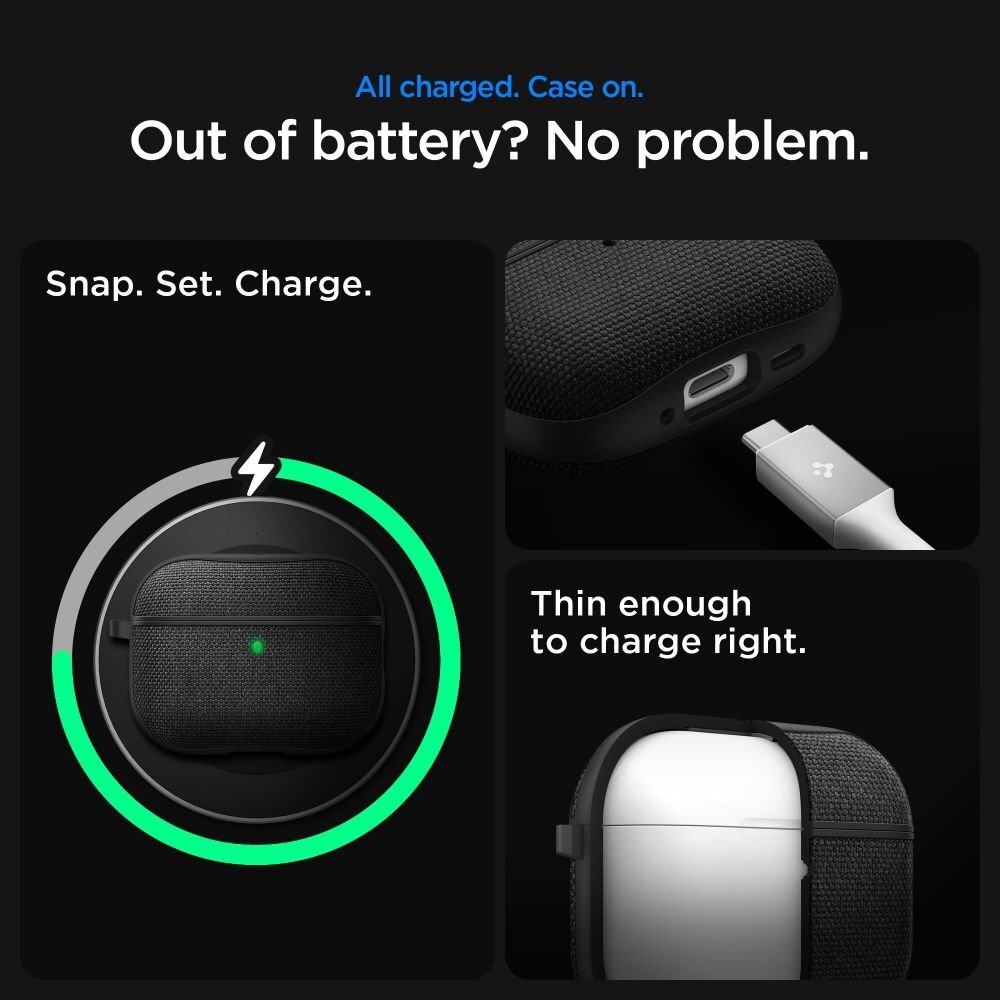 AirPods 3 Spigen Urban Fit dėklas – juodas 13