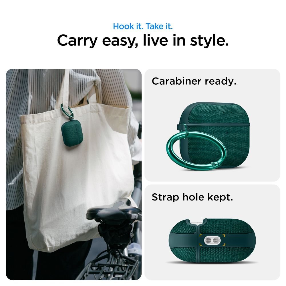 AirPods 3 Spigen Urban Fit dėklas – žalias 12