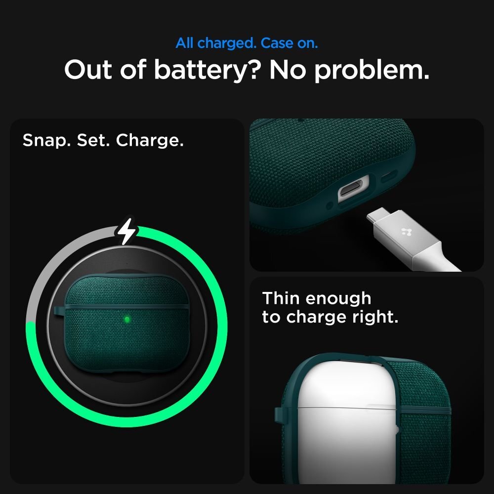 AirPods 3 Spigen Urban Fit dėklas – žalias 14