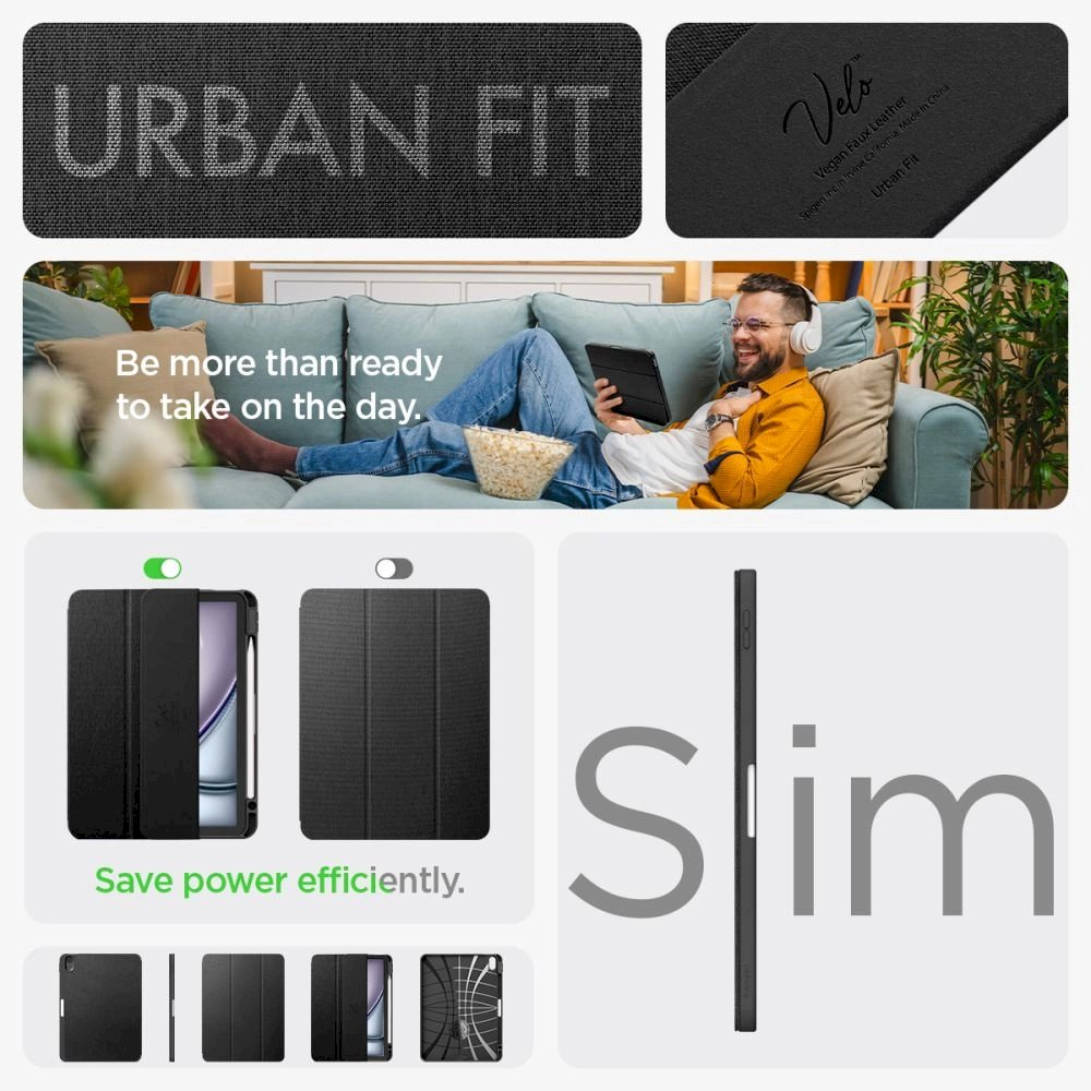 Spigen Urban Fit Dėklas iPad Air 10.9 4/5 2020-2022 / 11.6 2024 - Juodas 16 Spigen Urban Fit Dėklas iPad Air 10.9 4/5 2020-2022 / 11.6 2024 - Juodas 16