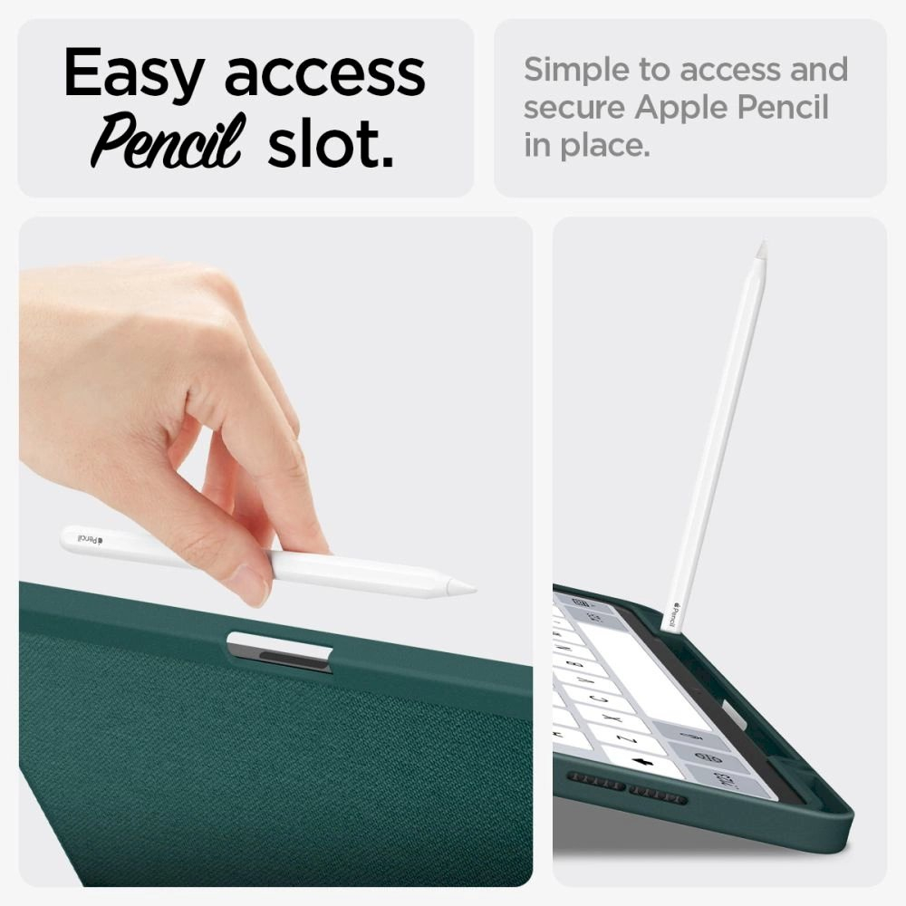 Spigen Urban Fit iPad Air 13 2024 Case - žalias 15 Spigen Urban Fit iPad Air 13 2024 Case - žalias 15